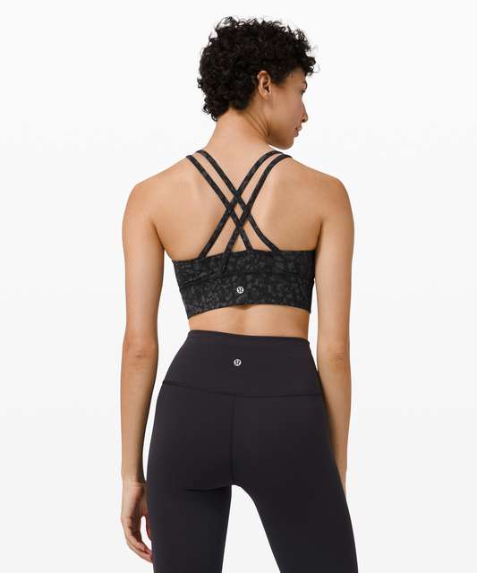 Lululemon Energy Bra Long Line *foil In Luminosity Foil Print