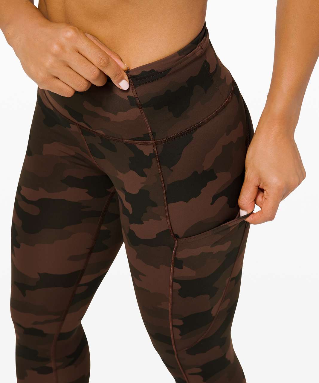 Lululemon Size 2 Fast Free HR Tight 25” Camo Deep Coal H3DC Nulux Pant Run  NWOT