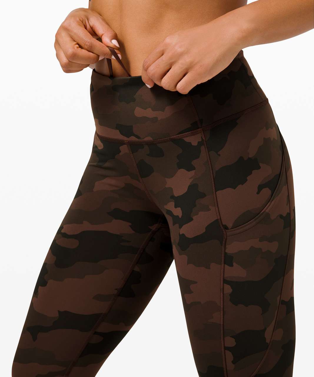 Lululemon Fast and Free Tight II 25" *Non-Reflective Nulux - Heritage 365 Camo Brown Earth Multi