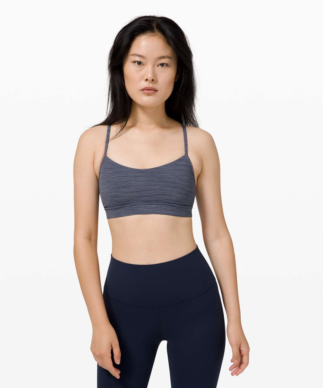 Lululemon Flow Y Bra Nulu *Light Support, A–C Cups - True Navy - lulu  fanatics