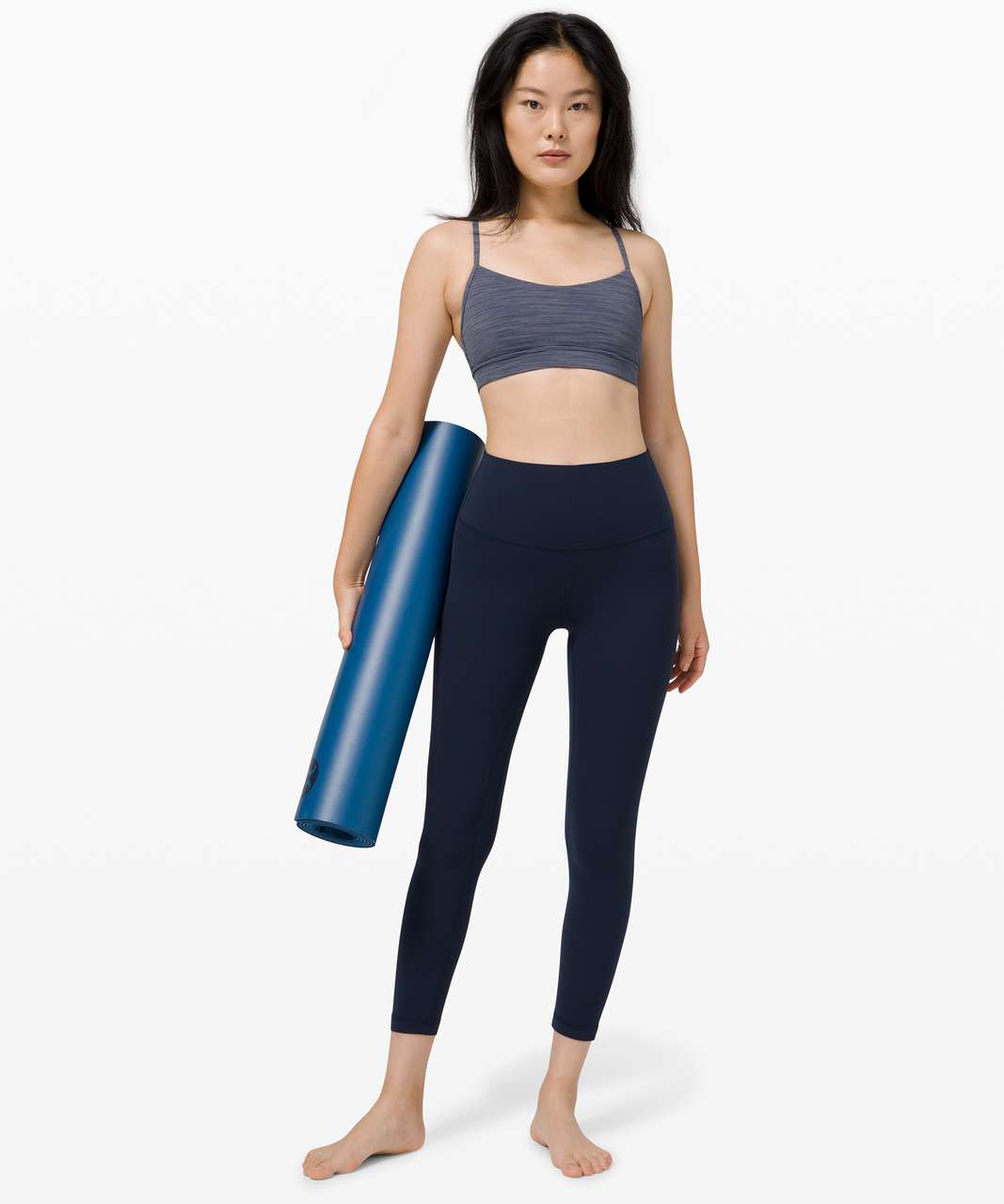 Lululemon Flow Y Bra Nulu *Light Support, B/C Cup - Wee Are From Space Iron Blue True Navy