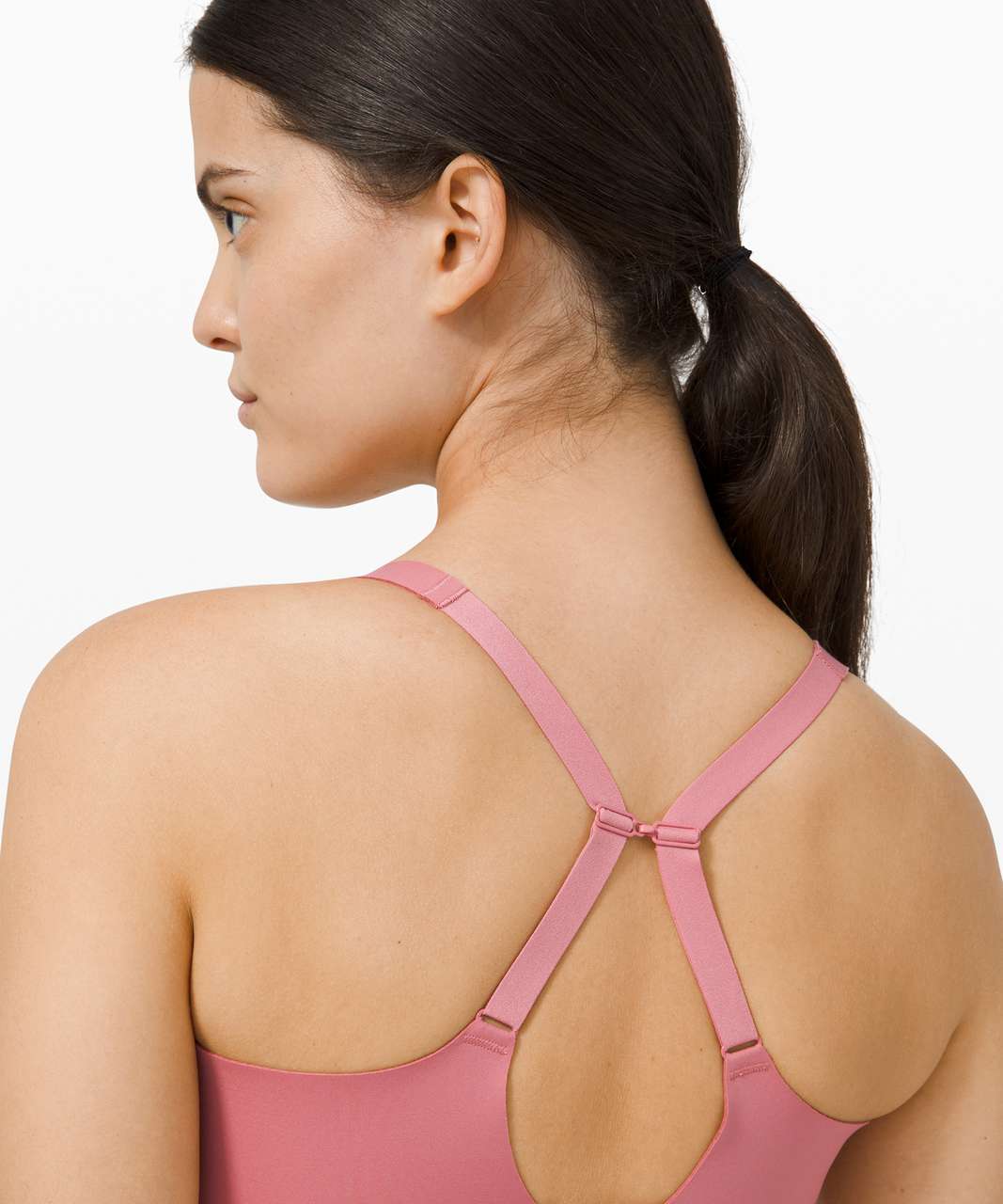 Lululemon Fine Form Bra - Lacescape Spanish Rose Black / Black - lulu  fanatics