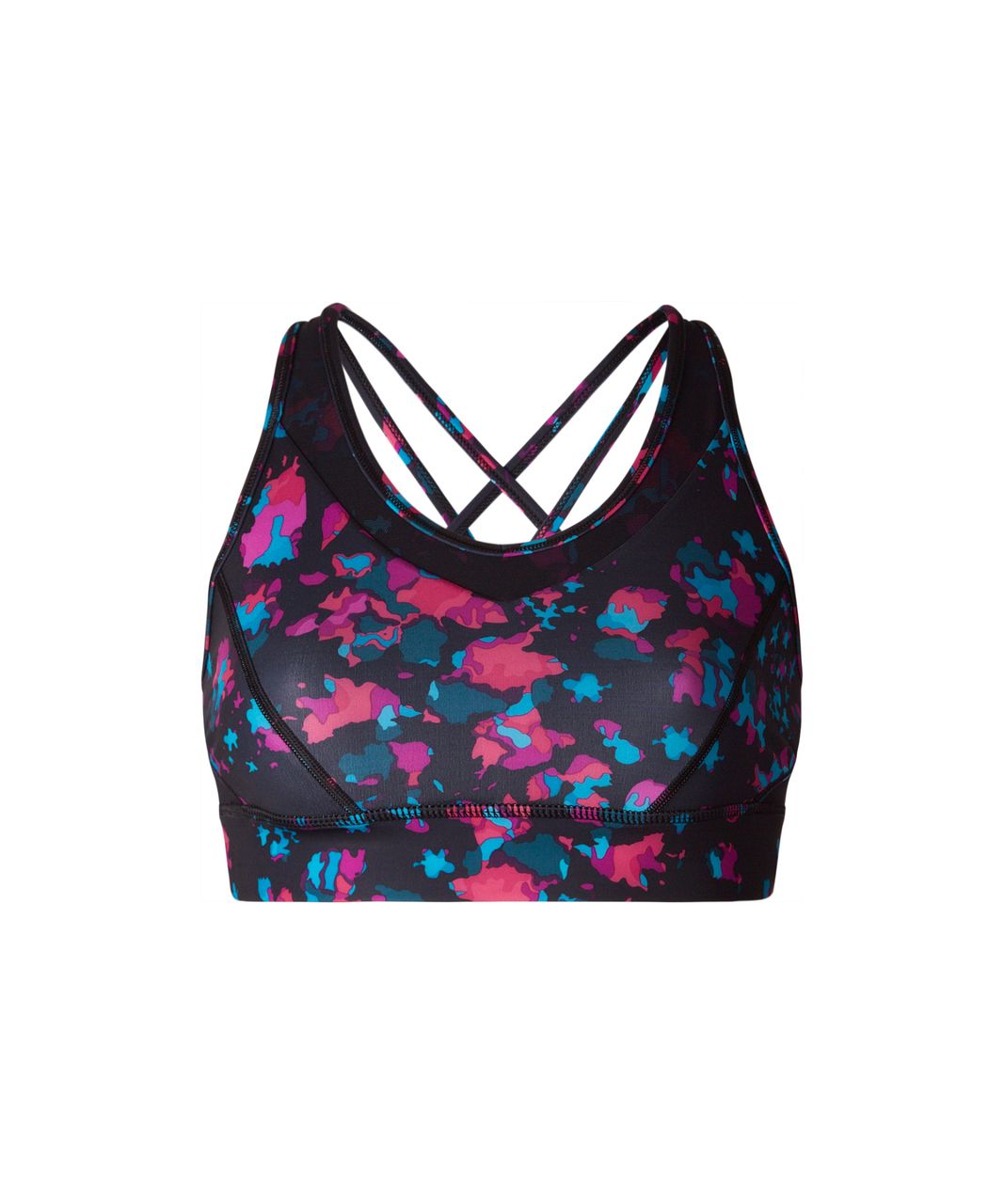 Lululemon Strap It Like Its Hot Bra - Dandy Digie Multi / Black - lulu  fanatics