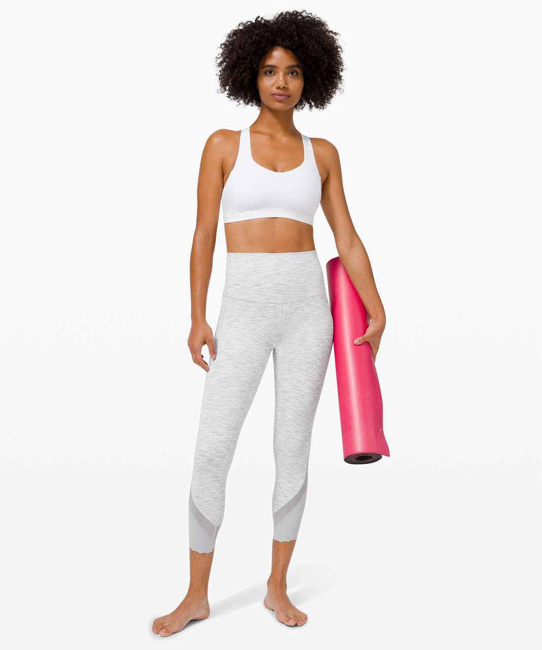 Lululemon Wunder Under Crop High-Rise *Roll Down Scallop Full-On Luxtreme 23" - Wee Are From Space Nimbus Battleship