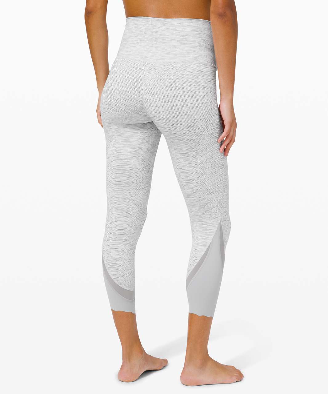 Lululemon Wunder Under Crop High-Rise *Roll Down Scallop Full-On Luxtreme 23" - Wee Are From Space Nimbus Battleship