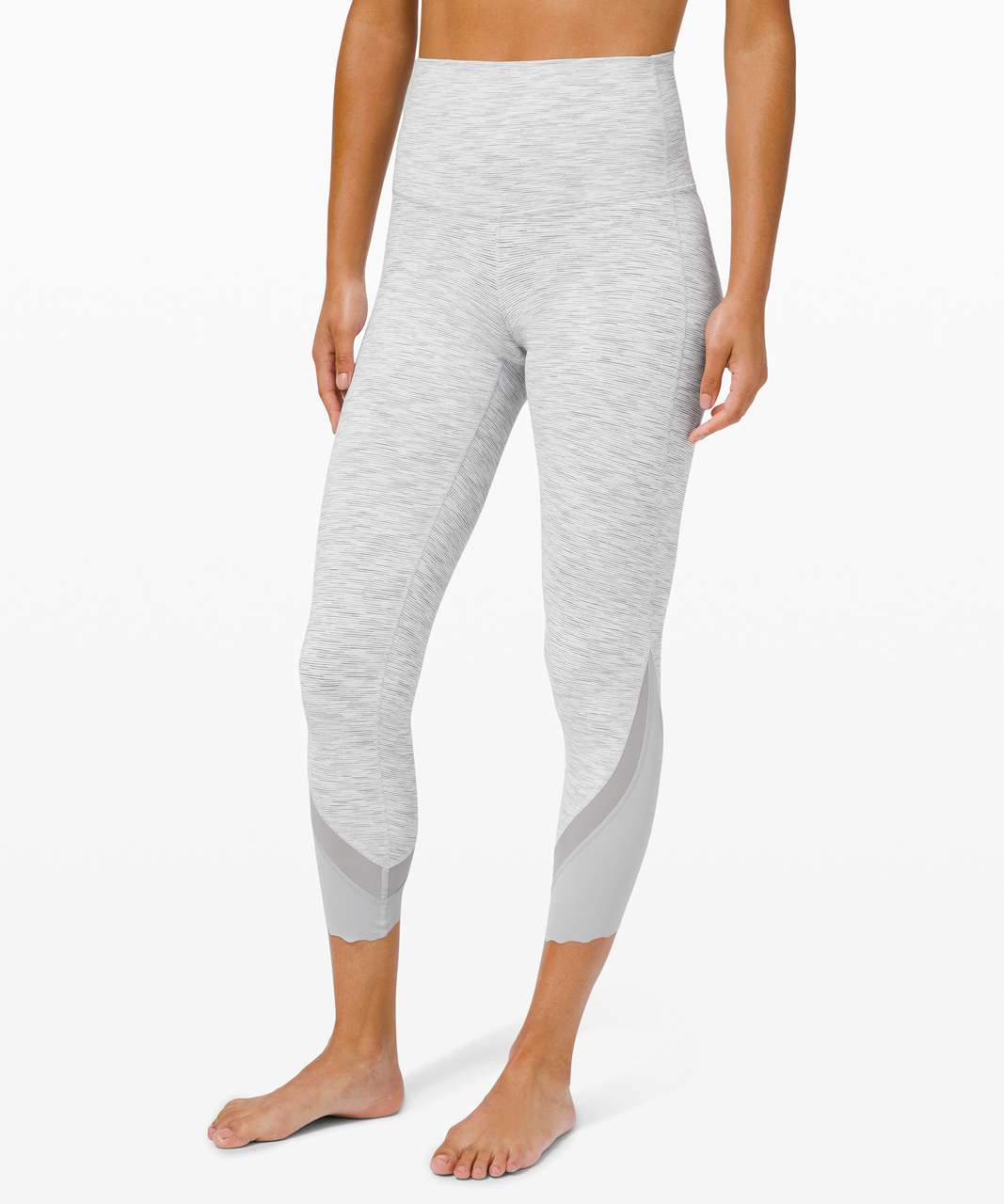 Lululemon Wunder Under Crop High-Rise *Roll Down Scallop Full-On