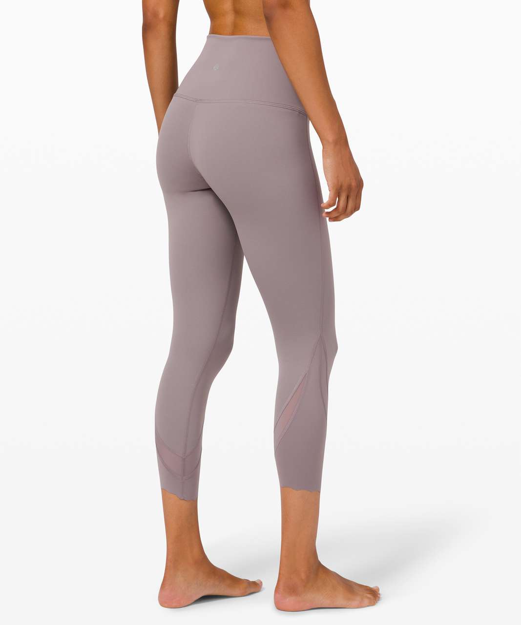 Lululemon Wunder Under Crop High-Rise *Roll Down Scallop Full-On Luxtreme 23" - Lunar Rock