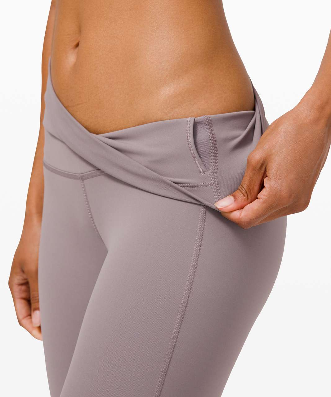 Lululemon Wunder Under Crop High-Rise *Roll Down Scallop Full-On Luxtreme 23" - Lunar Rock