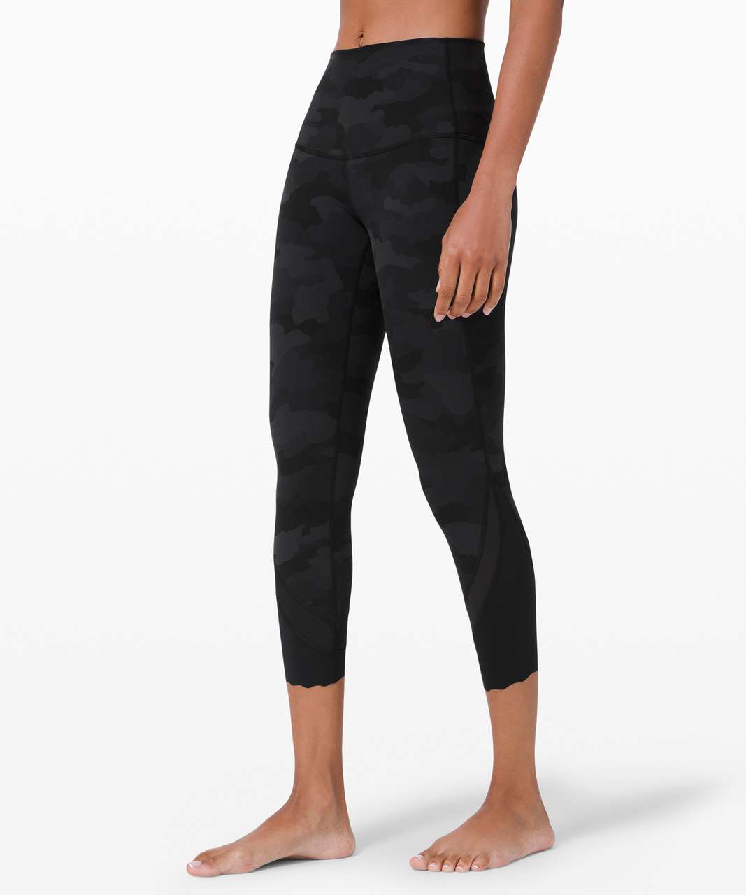 Lululemon Wunder Under Crop High-Rise *Roll Down Scallop Full-On