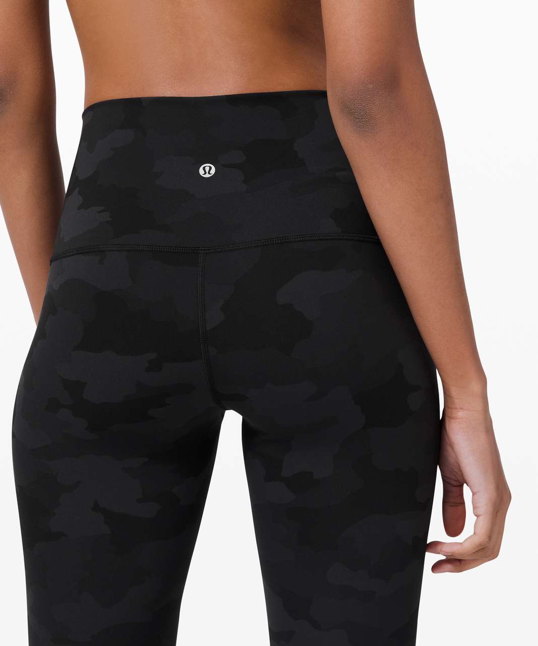 Lululemon Wunder Under Crop High-Rise *Roll Down Scallop Full-On Luxtreme 23" - Heritage 365 Camo Deep Coal Multi