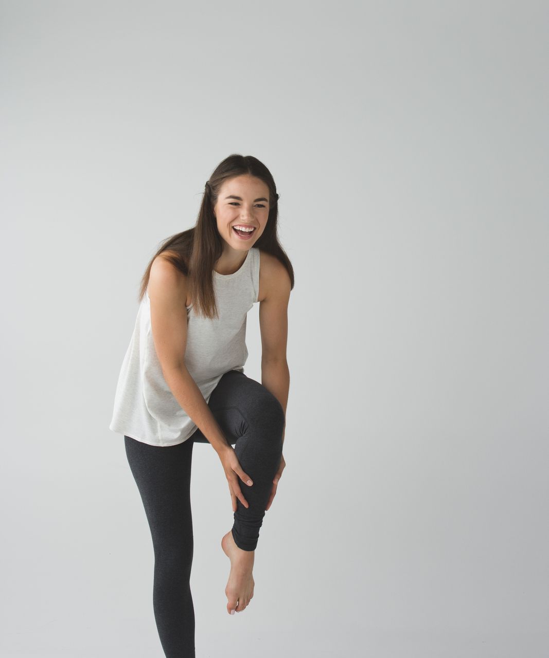 Lululemon Wunder Under Pant (Hi-Rise) - Heathered Herringbone Heathered  White Slate - lulu fanatics