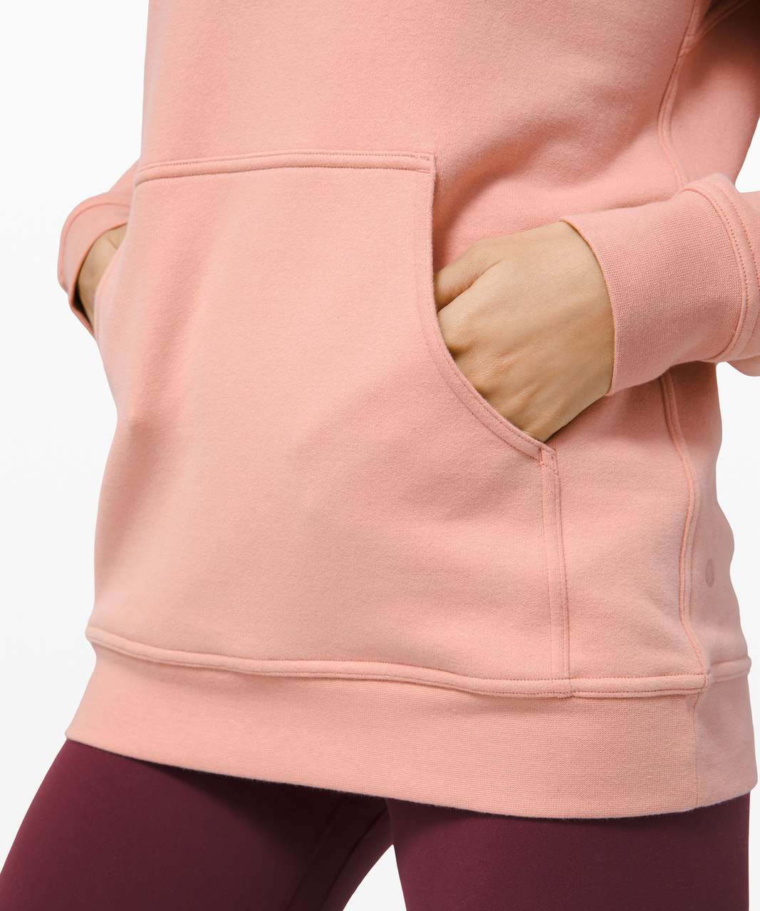 Lululemon All Yours Fleece Hoodie - Heathered Pink Taupe - lulu fanatics