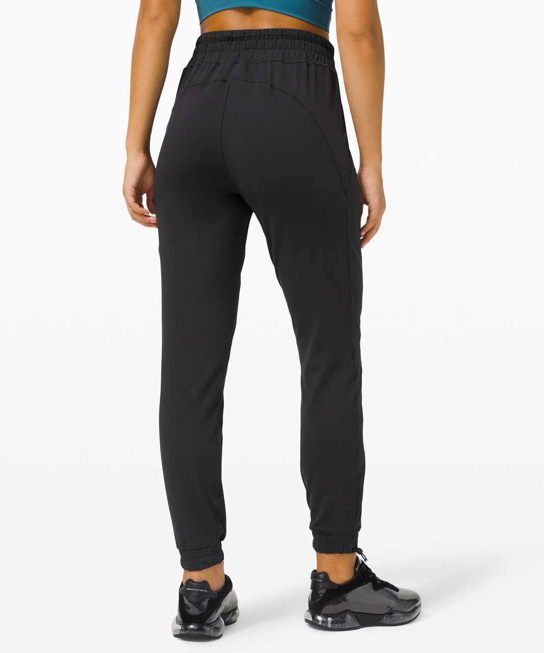 LULULEMON READY TO Rulu Jogger Crop Womens Size 8 Black Drawstring, Flaw  £18.11 - PicClick UK