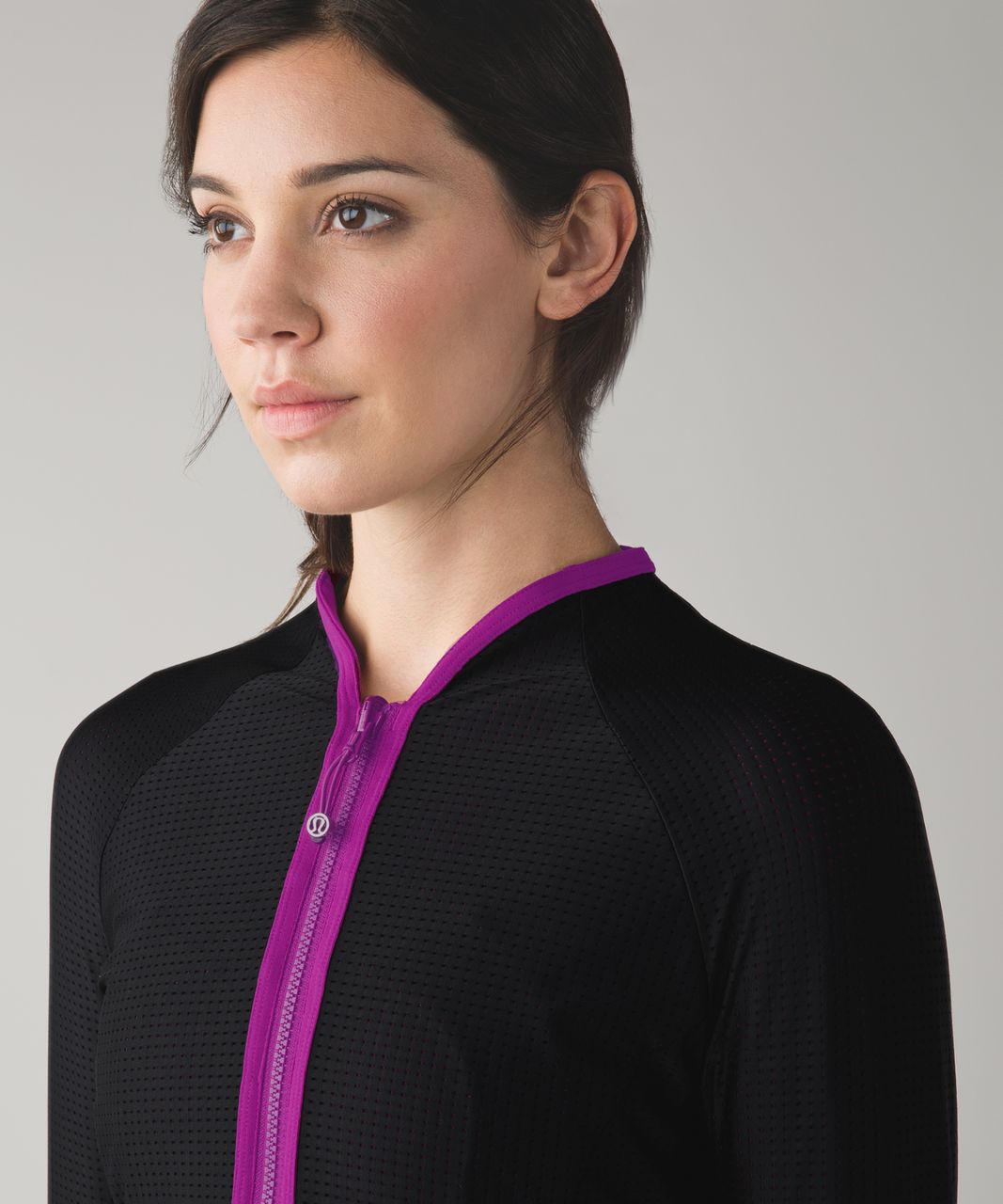 Lululemon Find Your Bliss Jacket - Black / Regal Plum