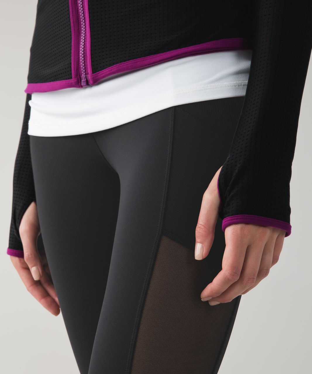 Lululemon Find Your Bliss Jacket - Black / Regal Plum