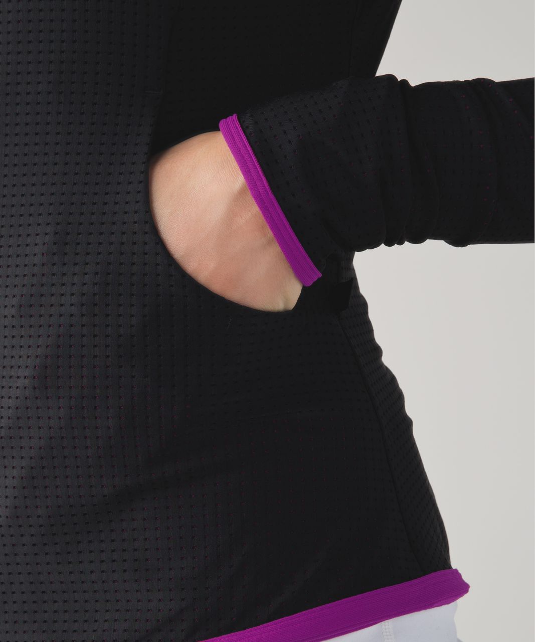 Lululemon Find Your Bliss Jacket - Black / Regal Plum - lulu fanatics