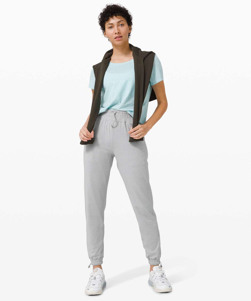 Lululemon Ready to Rulu Jogger *Cinch - Heathered Silver Drop - lulu  fanatics