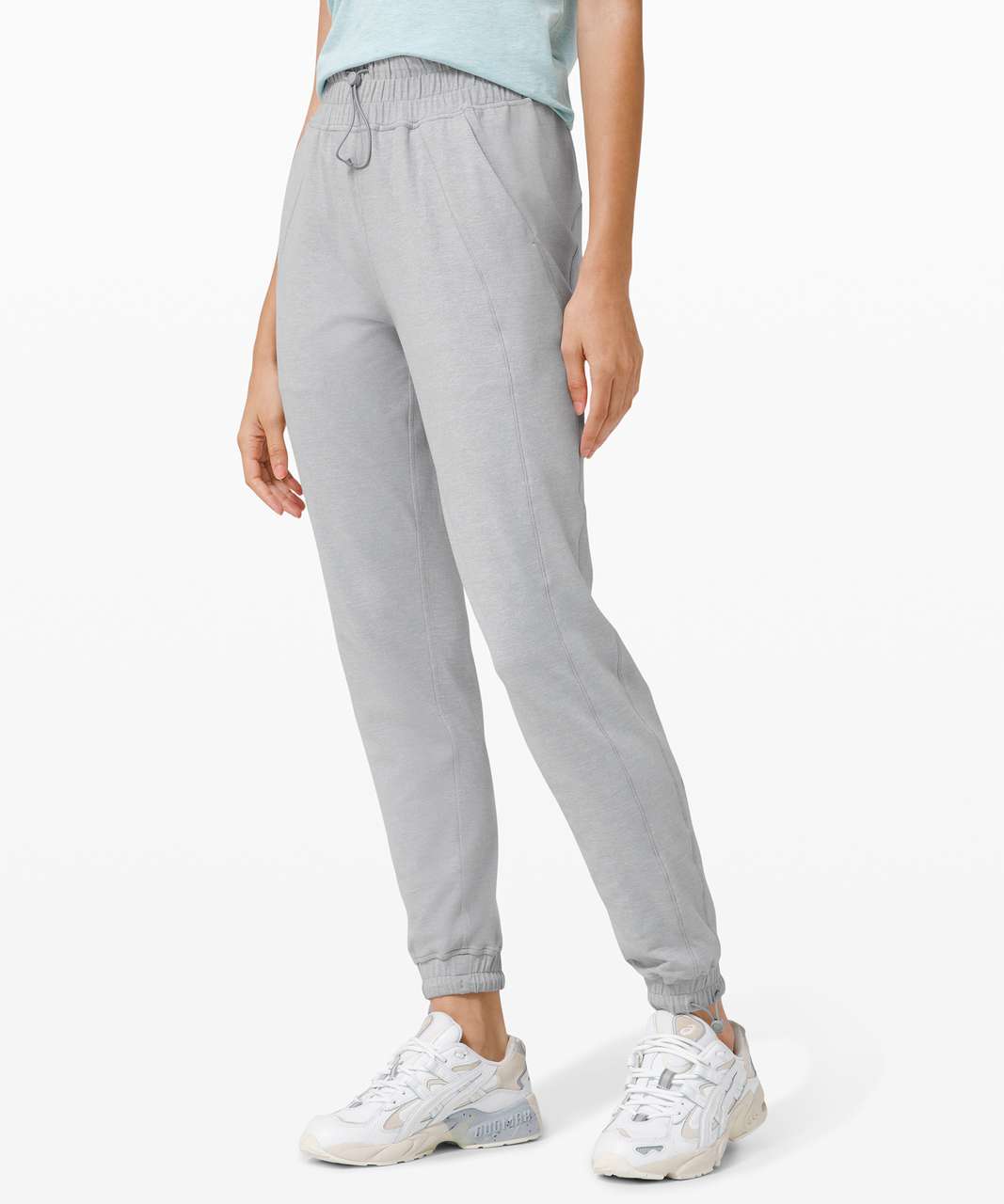 Lululemon Ready to Rulu Jogger *Cinch - Heathered Silver Drop - lulu  fanatics