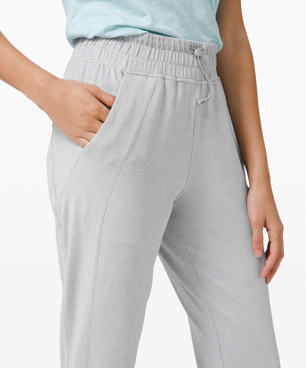 Lululemon Ready to Rulu Jogger *Cinch - Heathered Silver Drop - lulu  fanatics