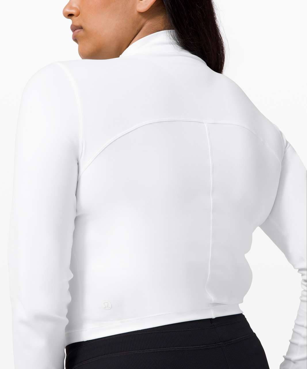 Lululemon All Aligned Mock Neck Long Sleeve - White - lulu fanatics