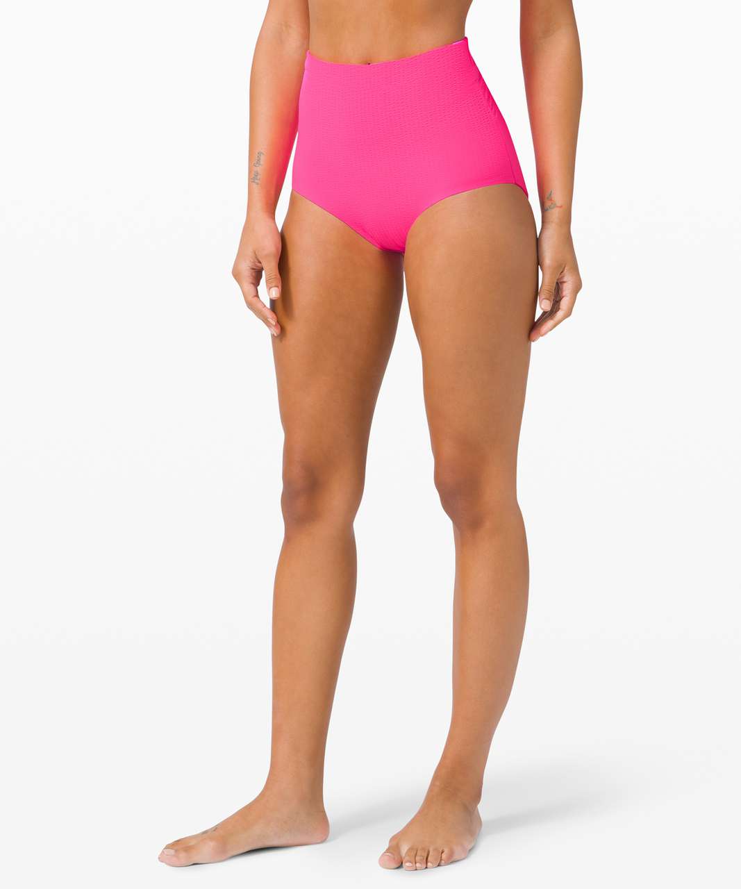 Lululemon Calm Tides High Waisted Full Bottom *Seersucker - Highlight Pink