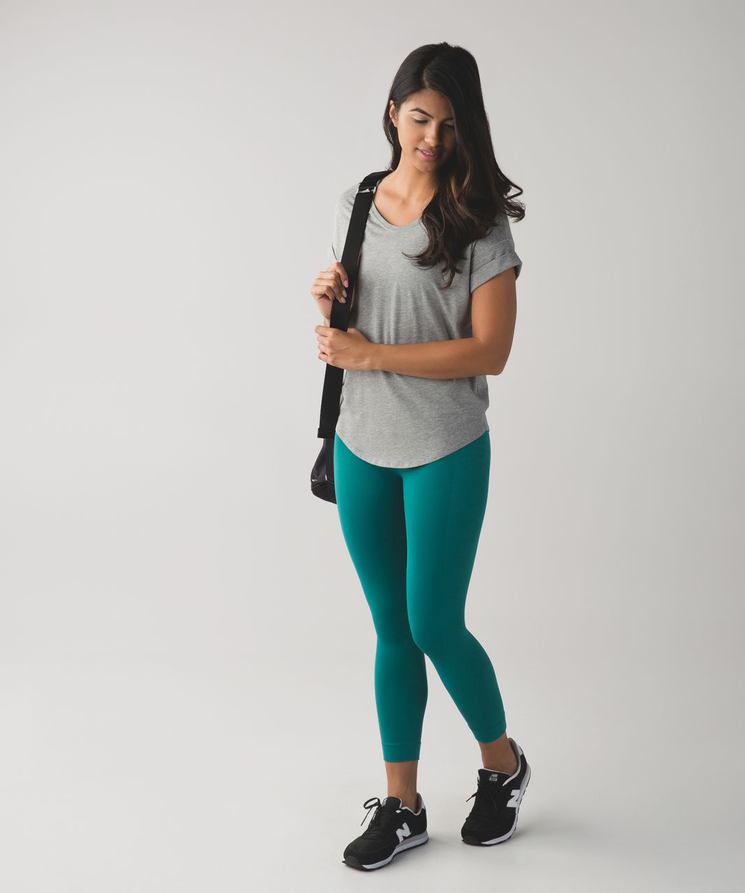 Lululemon Women's Zone In Tight Forage Teal Green - Depop