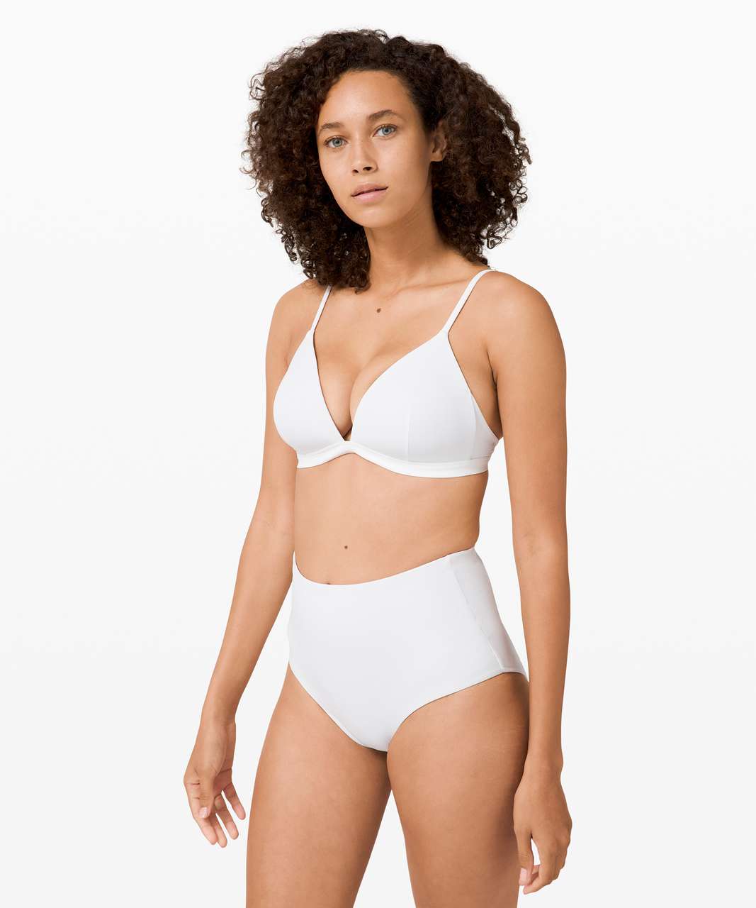 Lululemon Deep Sea Swim Top D Cup - White