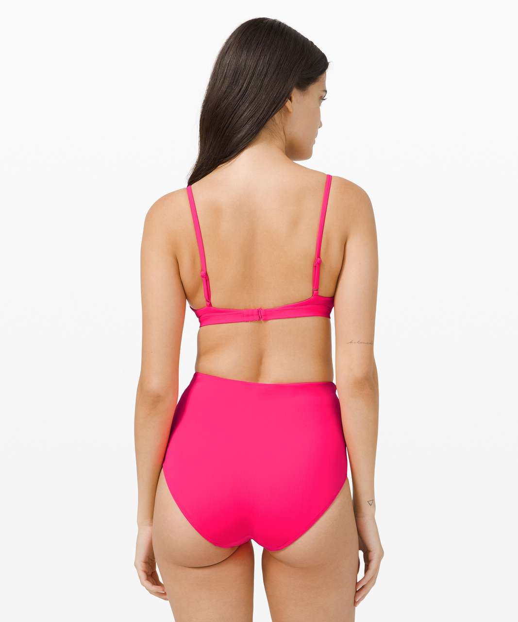 Lululemon Deep Sea Swim Top D Cup - Pink Highlight