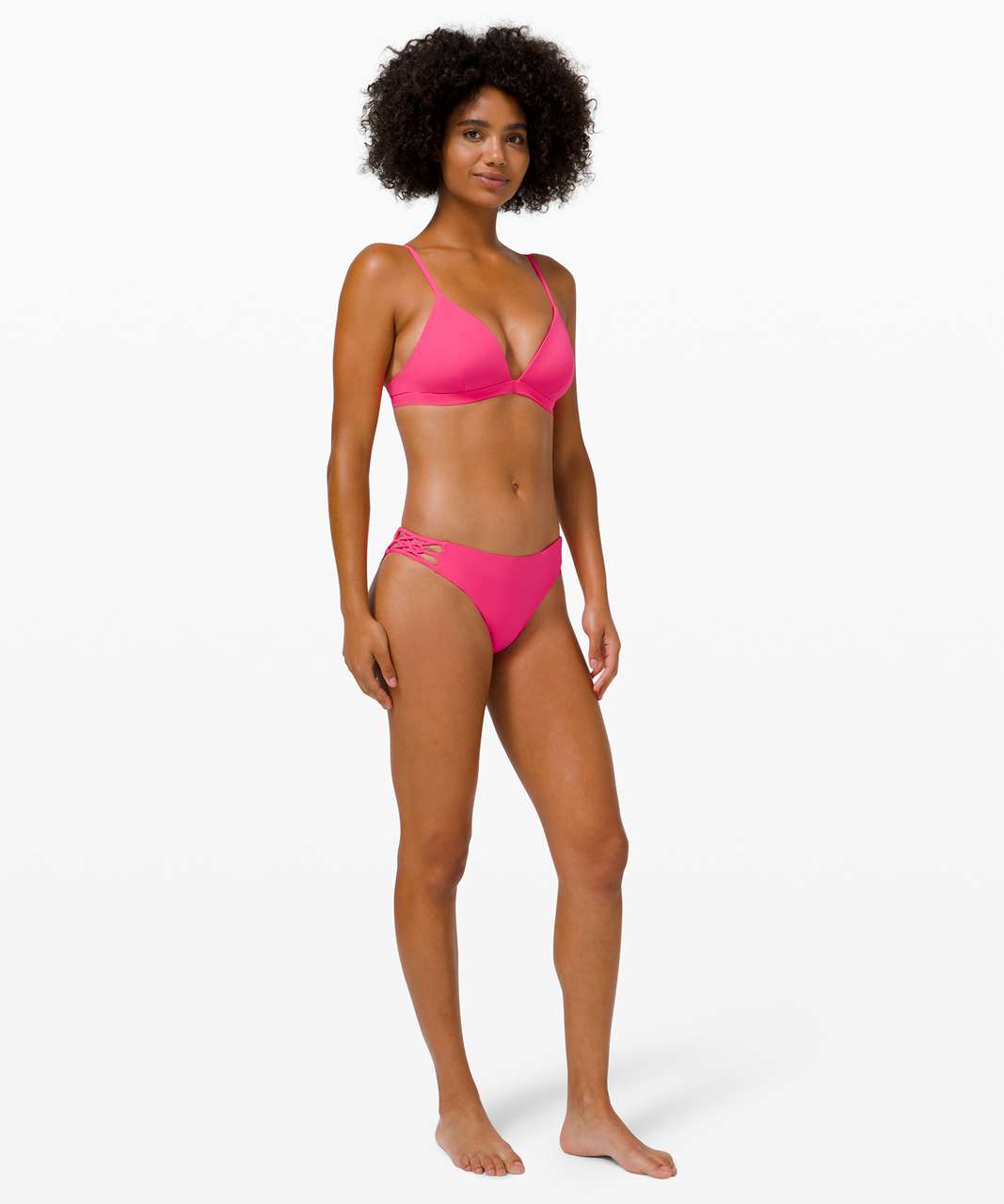 Lululemon Deep Sea Swim Top C Cup - Pink Highlight - lulu fanatics