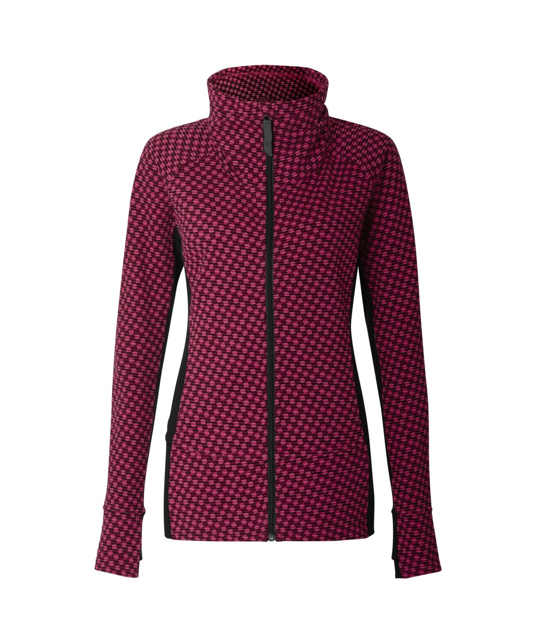 Lululemon Radiant Jacket - Deep Dive Berry Rumble Black / Black