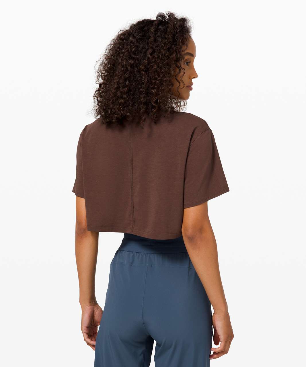 BRO DIE CROPPED BROWN TEE