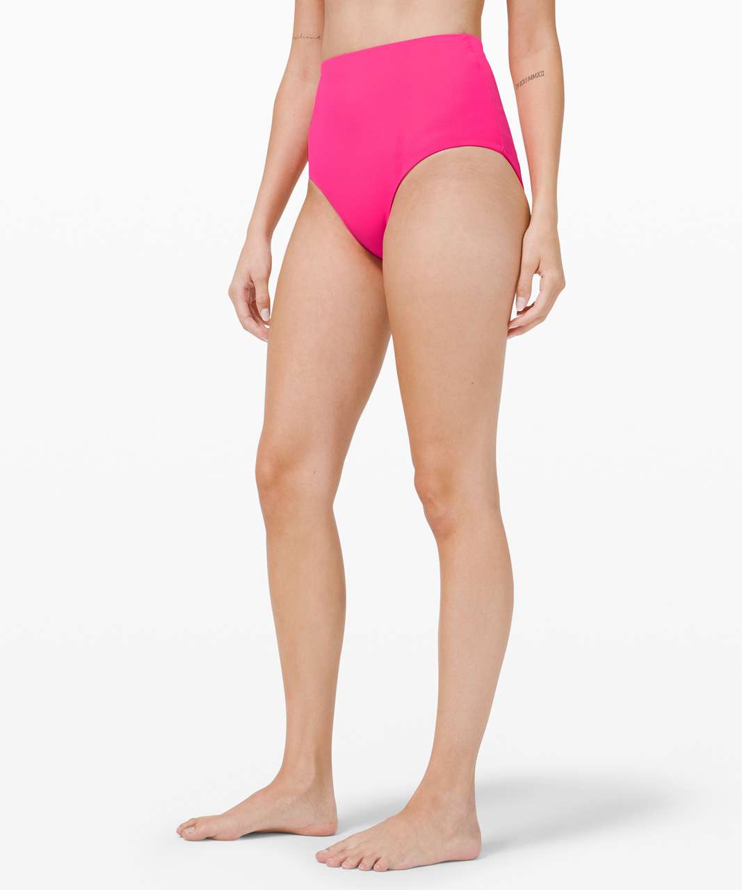 Lululemon Ribbed High-Waist Extra-Skimpy Swim Bottom - Black - lulu fanatics