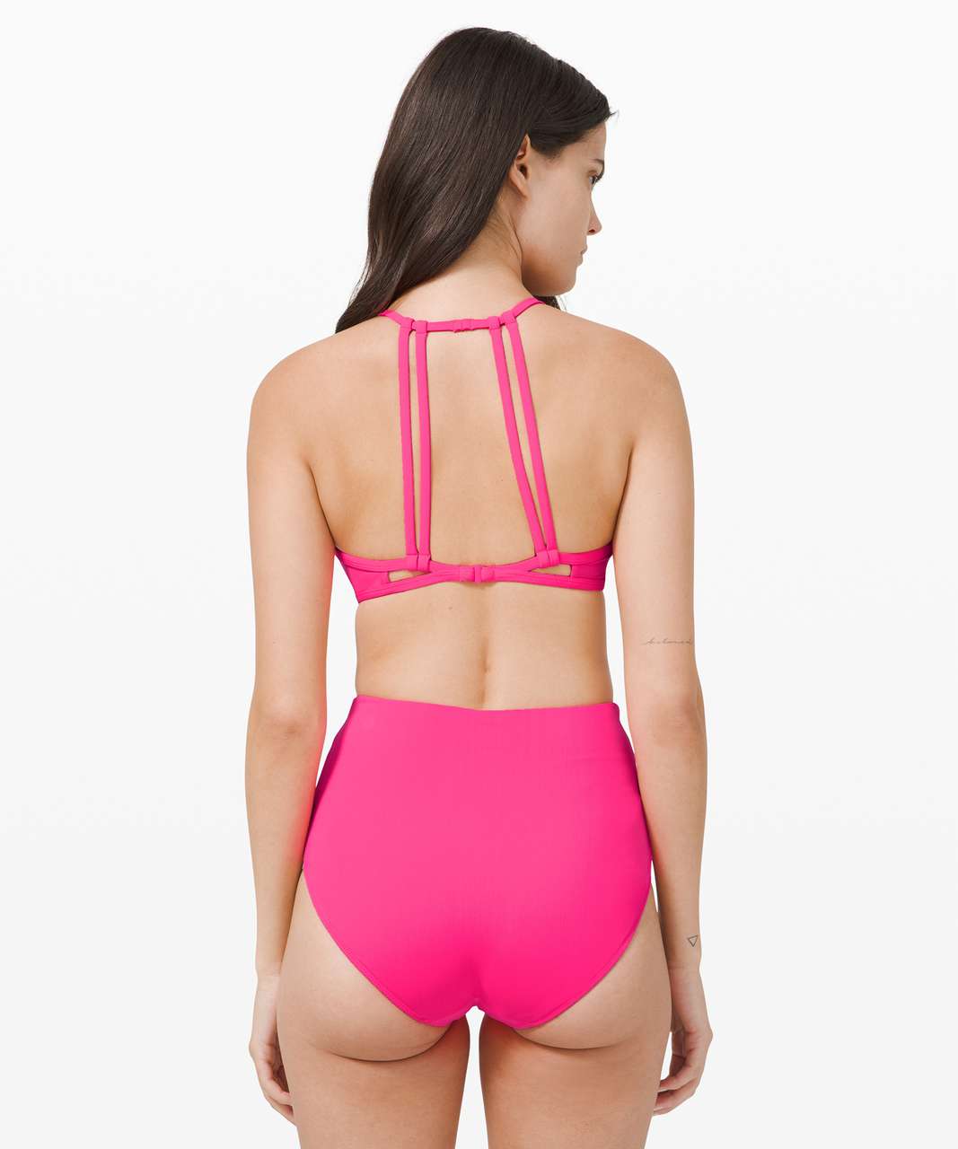 Capture The Coast Swim Top- Neon Pink & Teal – The Pulse Boutique