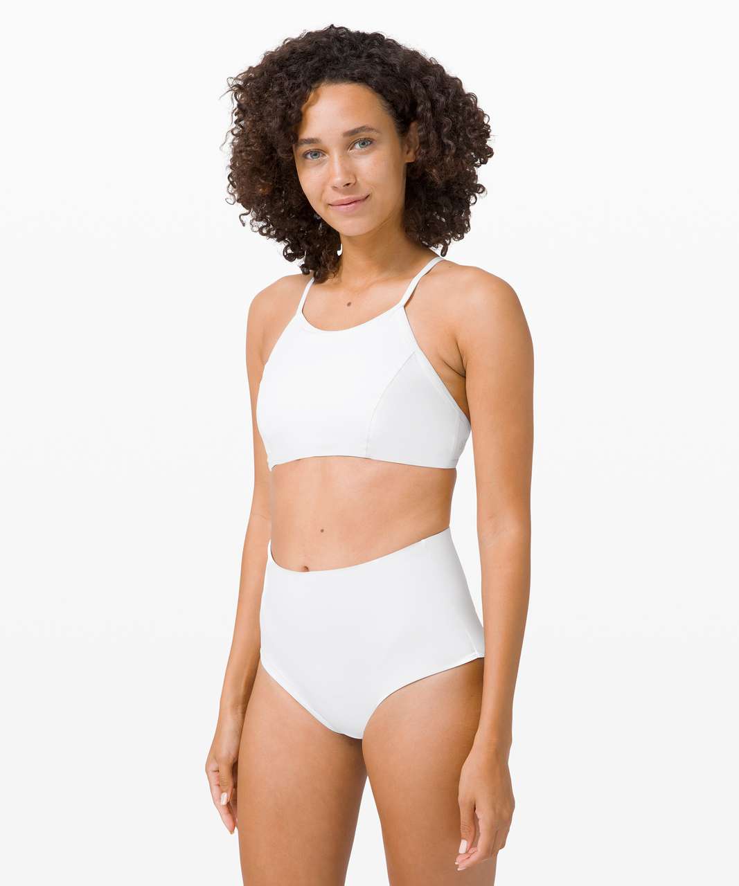 Lululemon Deep Sea Swim Top C Cup - White - lulu fanatics