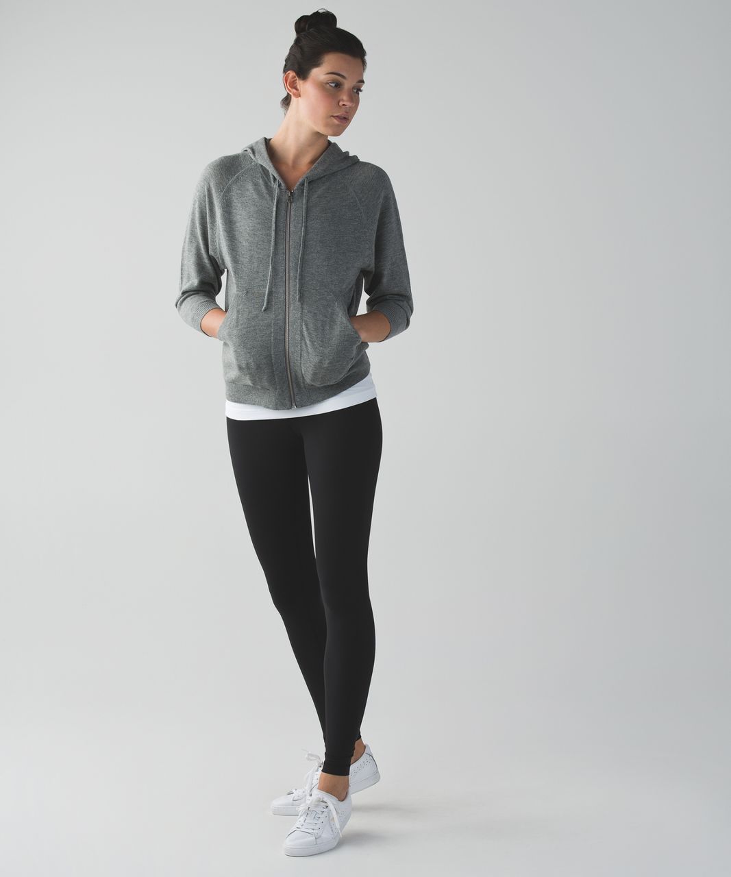 Lululemon Om On Hoodie - Heathered Medium Grey