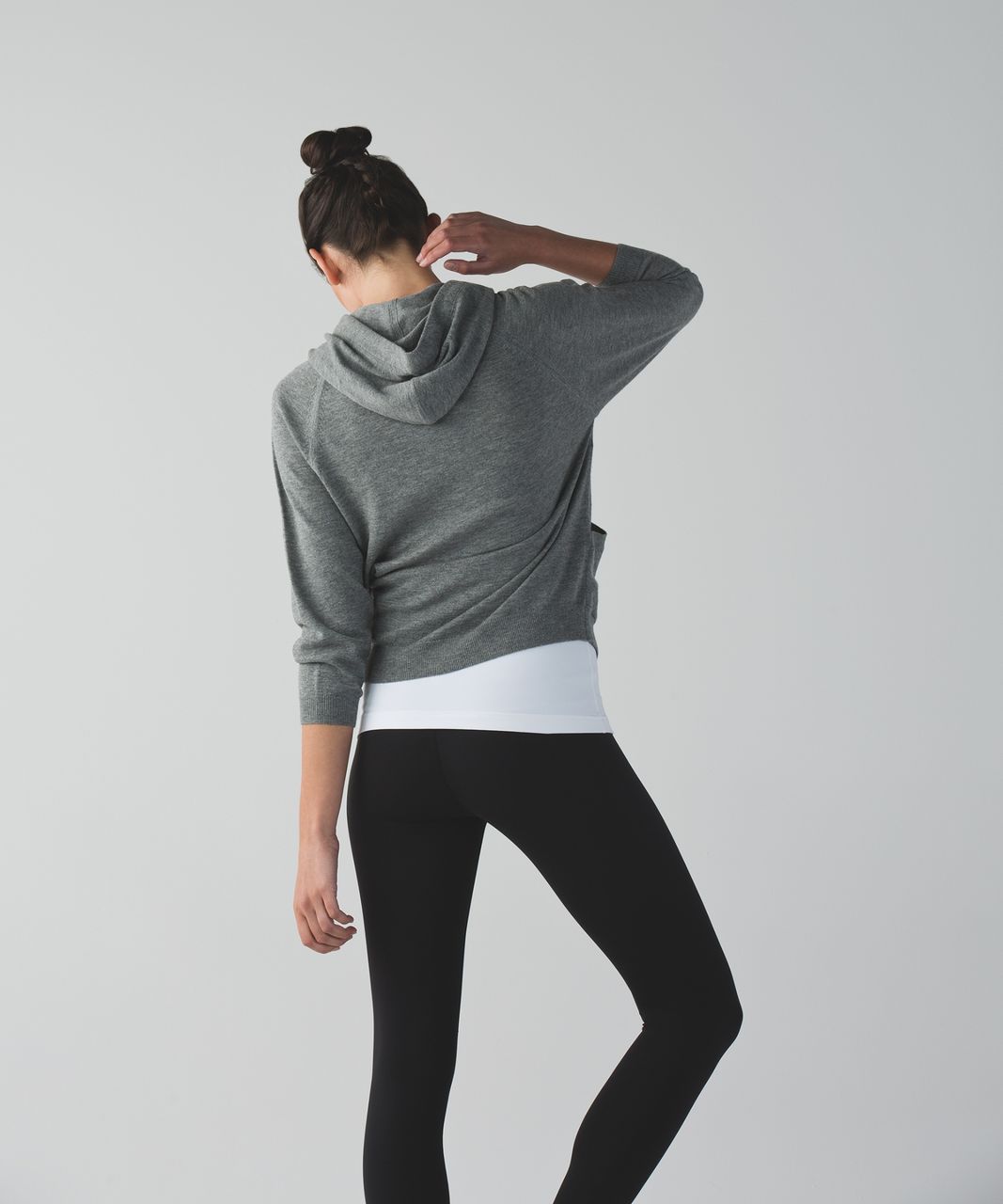 Lululemon Om On Hoodie - Heathered Medium Grey