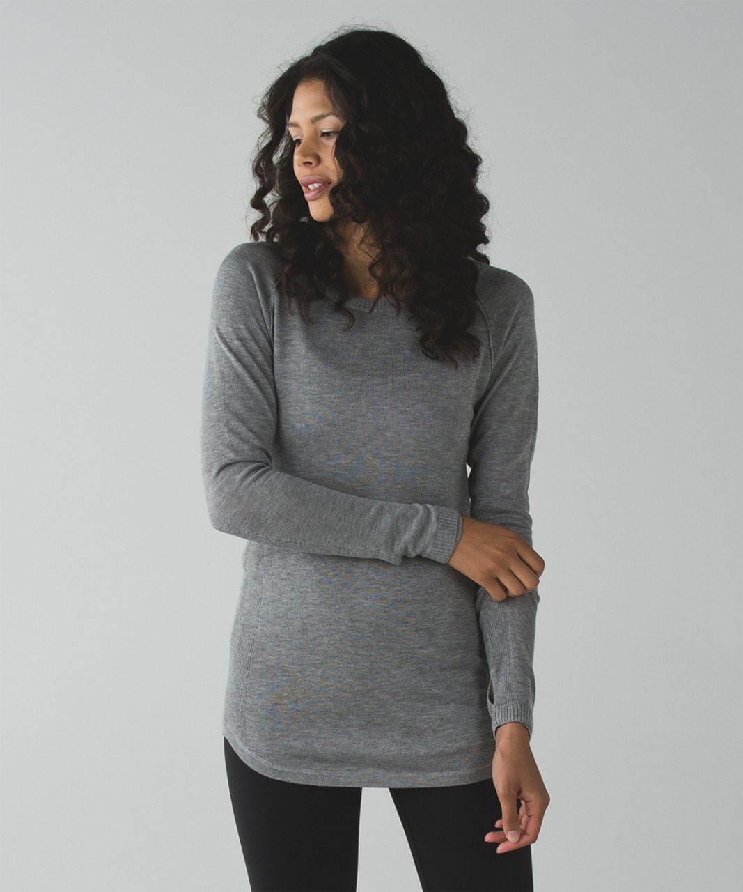NWT LULULEMON TUCK and Flow Long Sleeve Heathered Soot Light Gray Size 6  $164.68 - PicClick AU