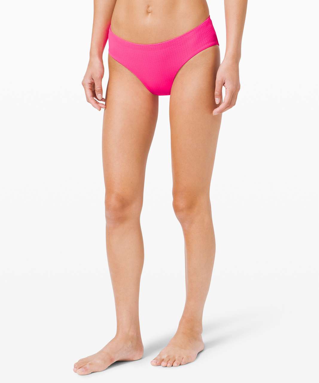 Lululemon Calm Tides Mid Rise Medium Bottom *Seersucker - Highlight Pink