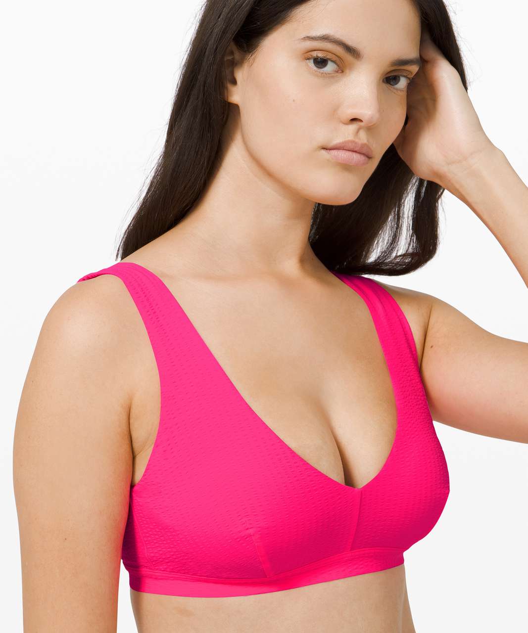 Lululemon Calm Tides Top *Seersucker - Highlight Pink