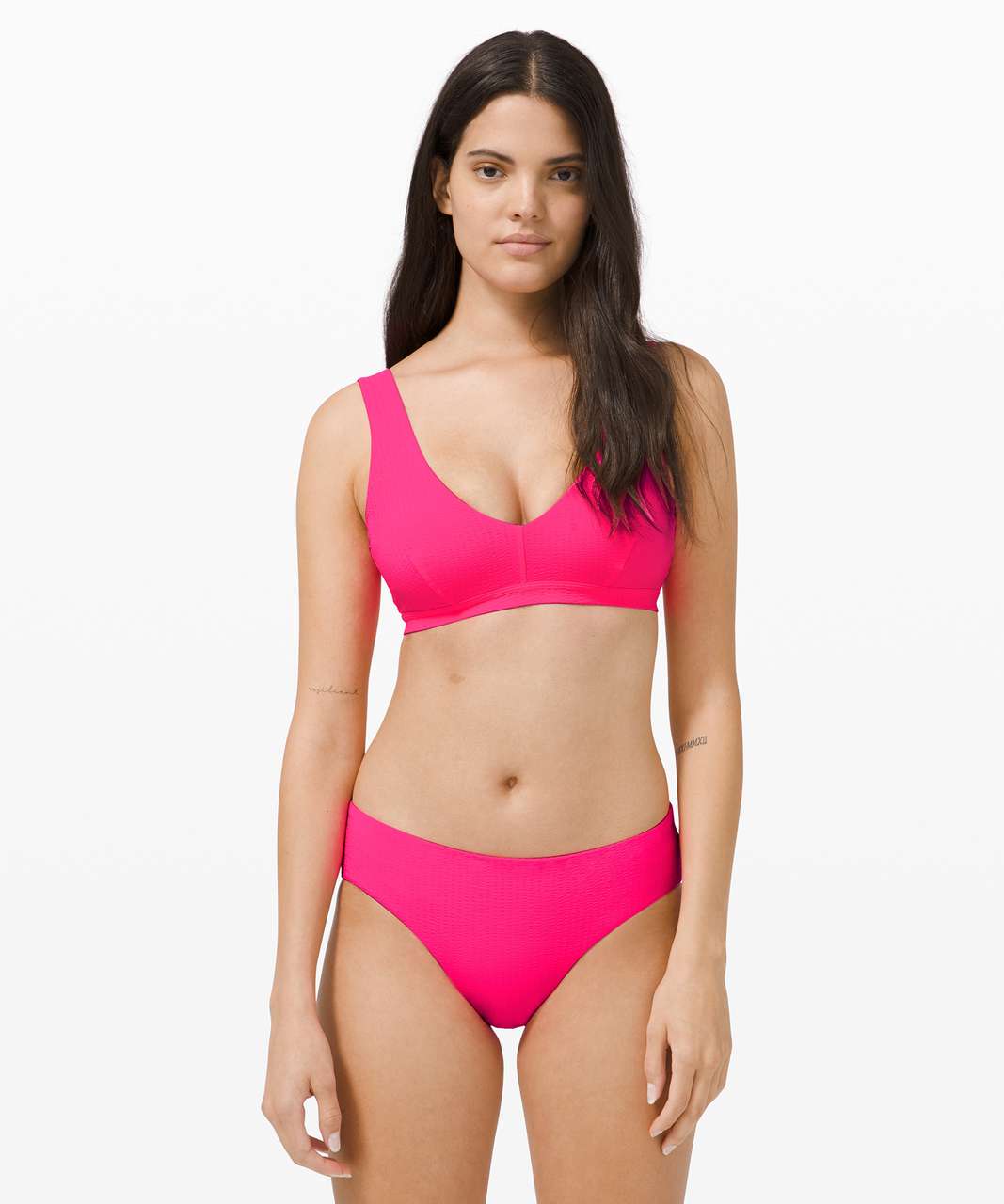 Lululemon Calm Tides Top *Seersucker - Highlight Pink