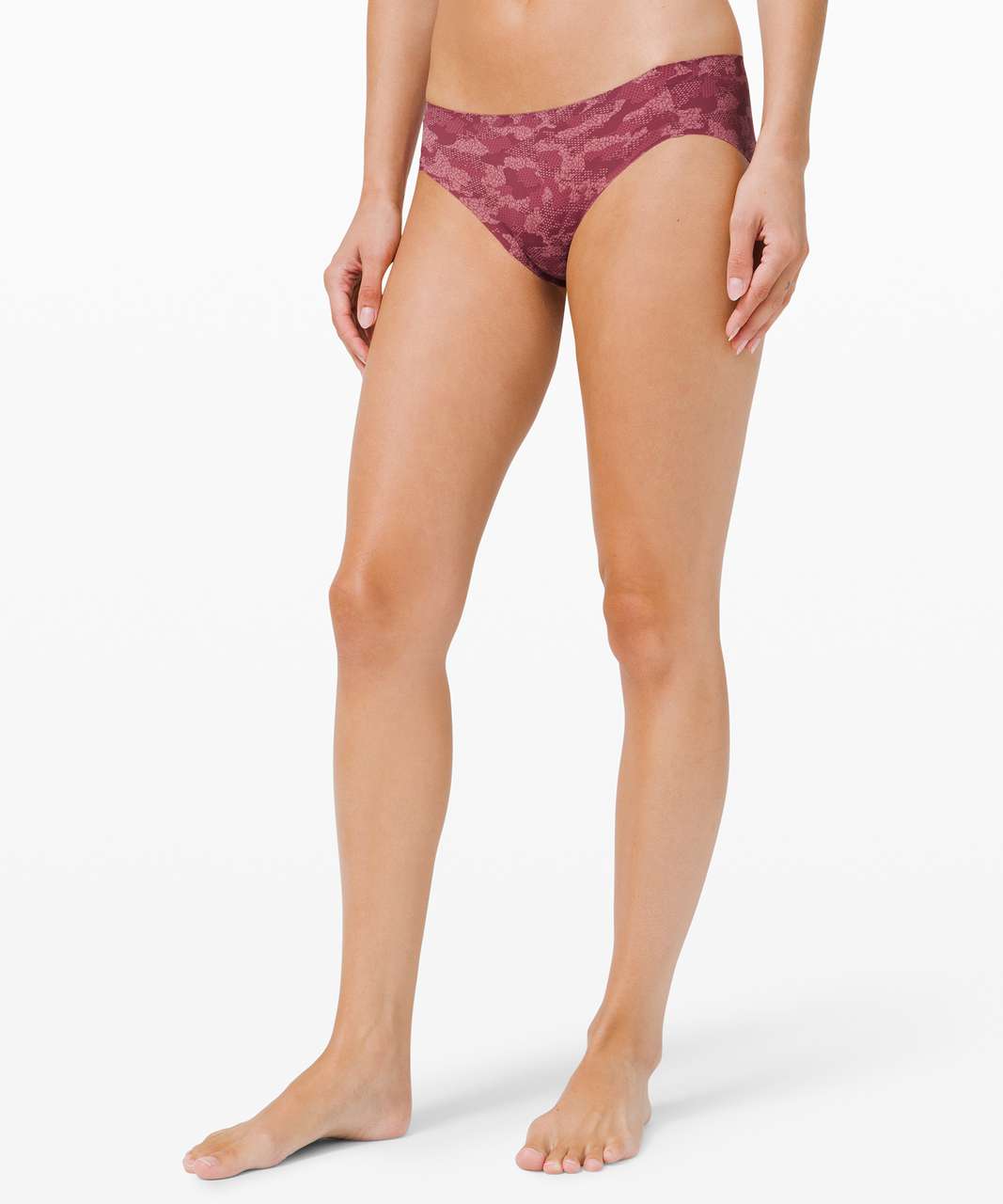 Lululemon Smooth Seamless Hipster - Collage Camo Mini Royal Plum Multi