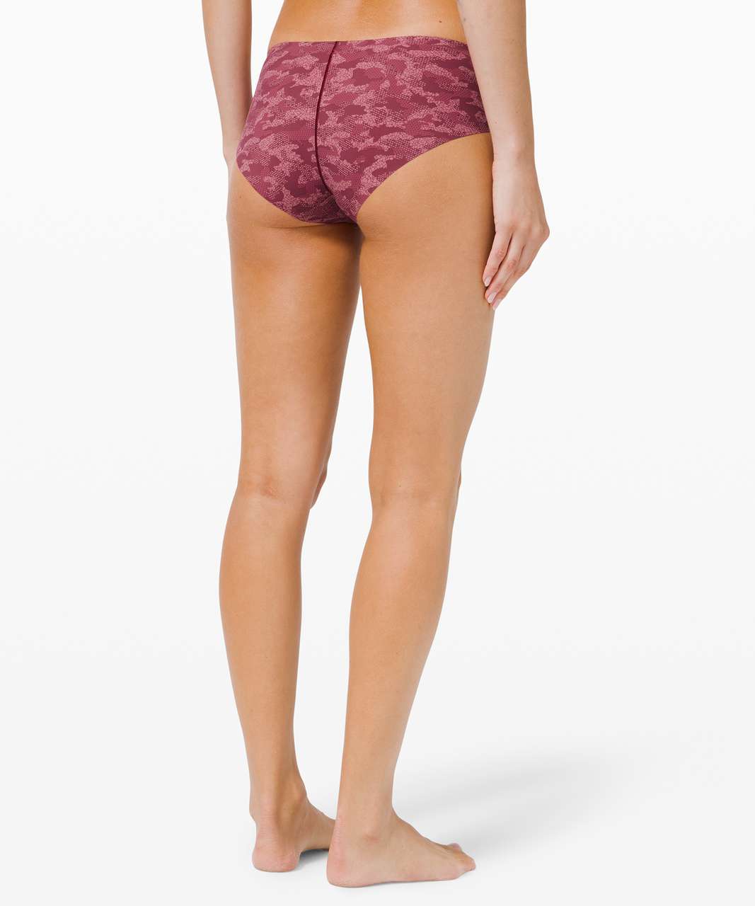 Lululemon Smooth Seamless Hipster - Collage Camo Mini Royal Plum Multi