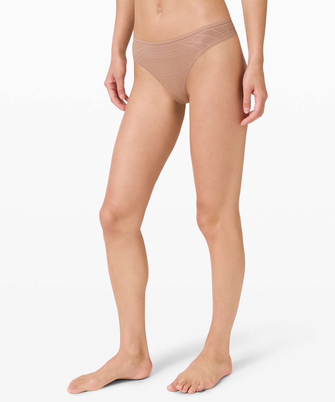 Lululemon Smooth Seamless Thong NWT Size XL SBLH Smokey Blush Taupe  Namastay Put