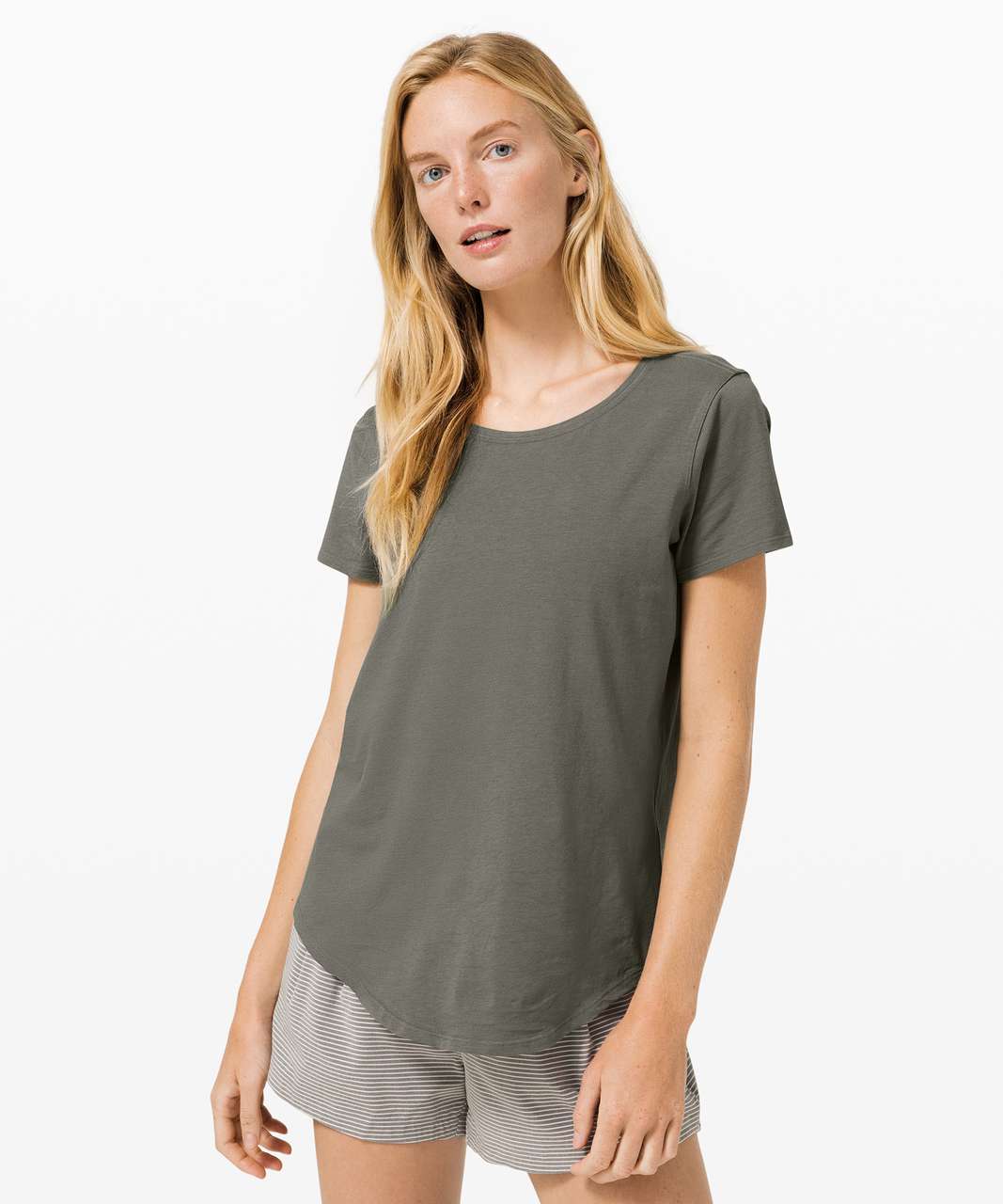 Lululemon Love Crew III - Grey Sage