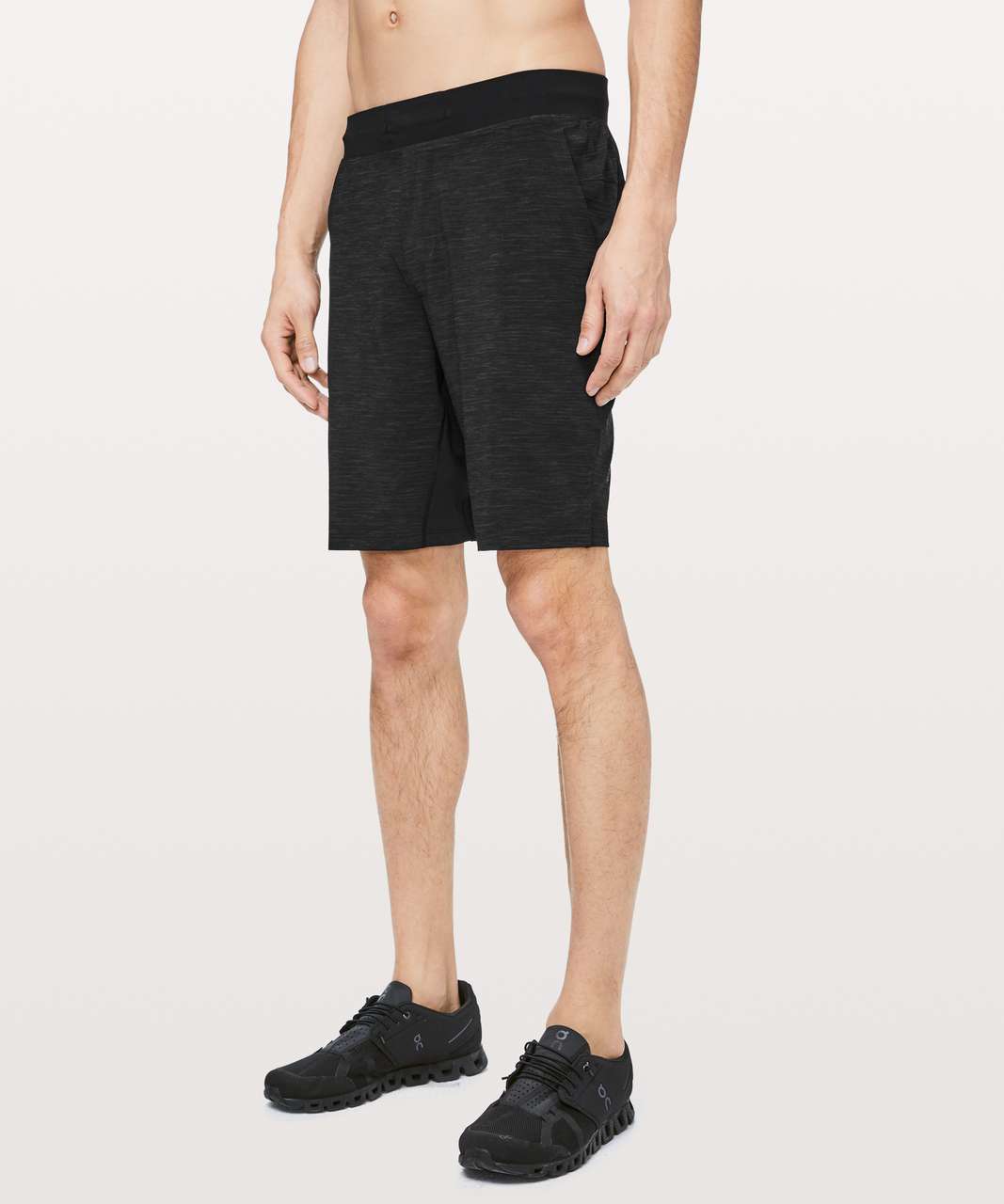 Lululemon T.H.E. Short 9" *Nulux Liner - Heather Allover Deep Coal Black