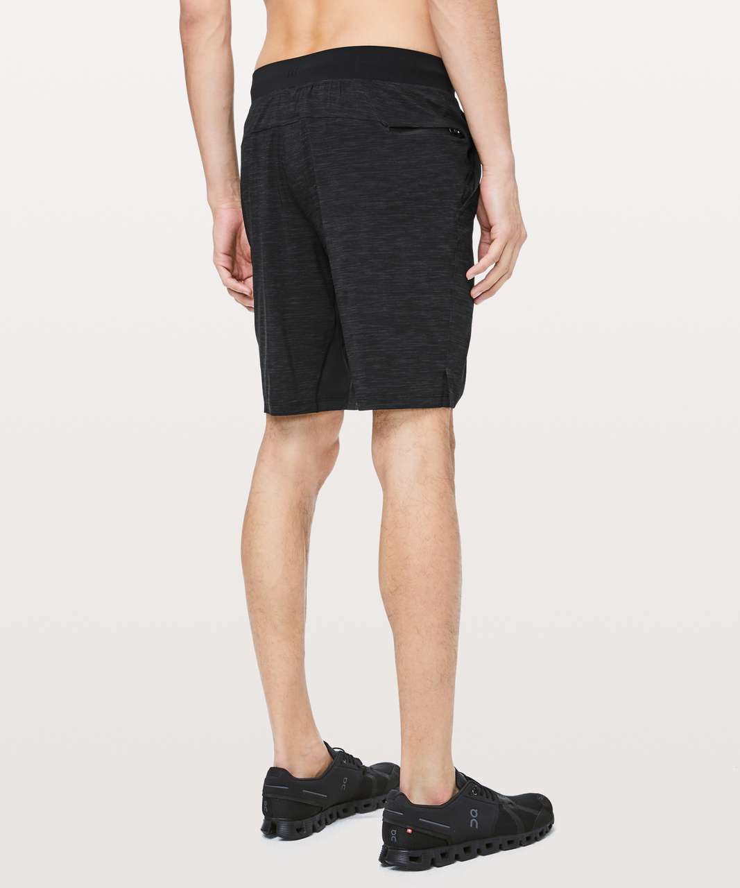 Lululemon T.H.E. Short 9" *Nulux Liner - Heather Allover Deep Coal Black