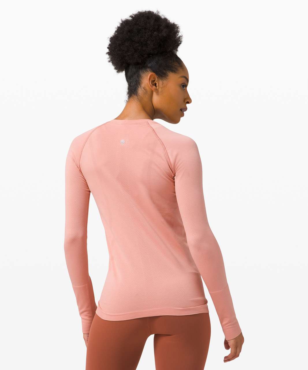 Lululemon Swiftly Tech Long Sleeve Crew - Heathered Neon Pink - lulu  fanatics