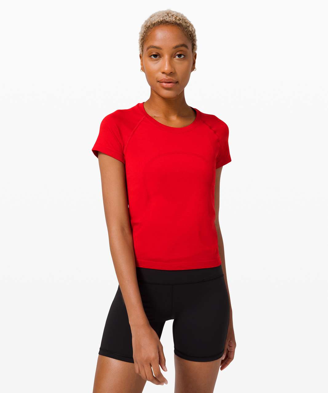 Lululemon Dark Red Swiftly Tech Crew Short Sleeve Shirt 2.0 full length -  $60 - From Sara