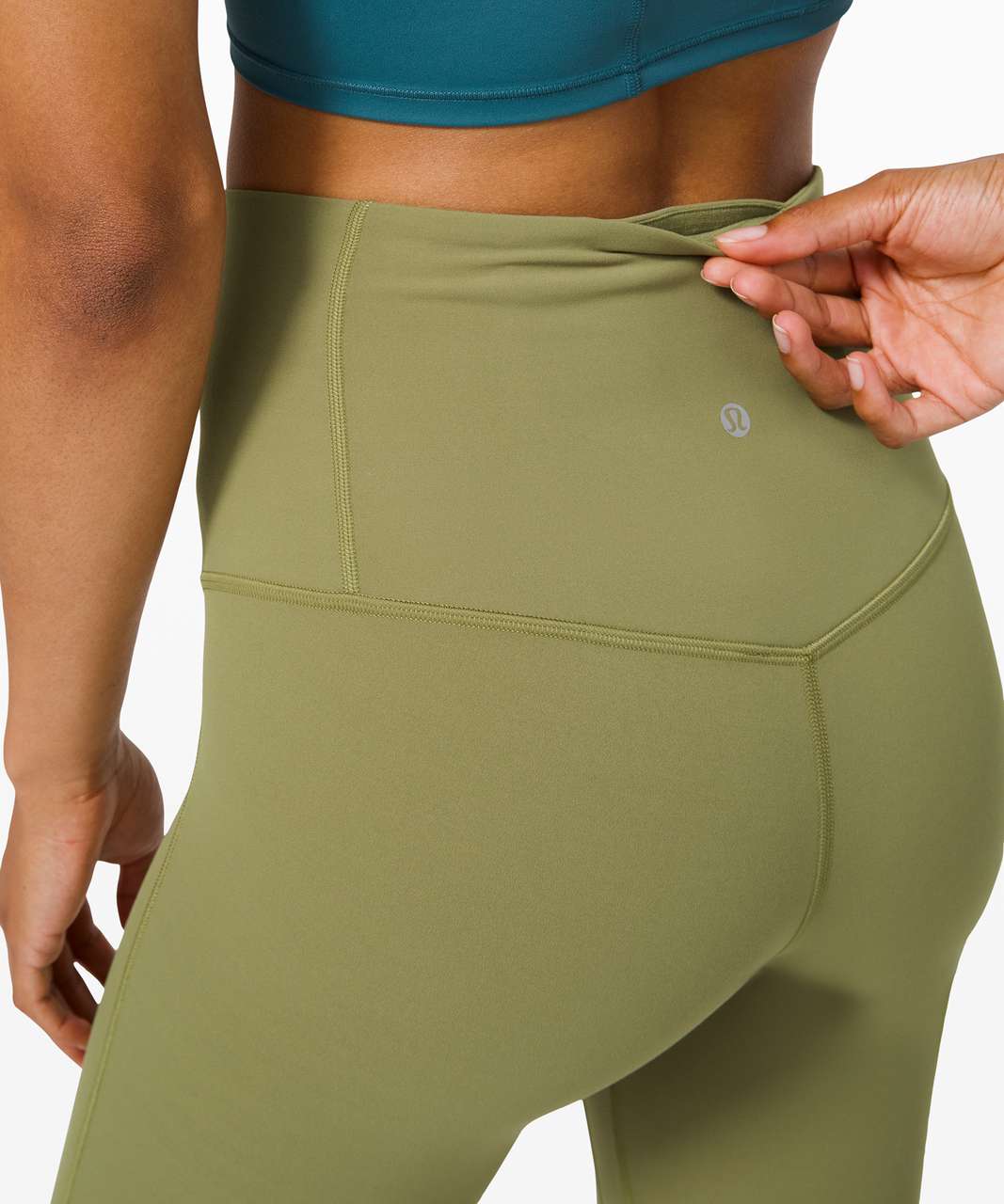 Lululemon Size 18 Align HR Pant Tight 25” Nulu Rosemary Green RSMG NWT  Naked