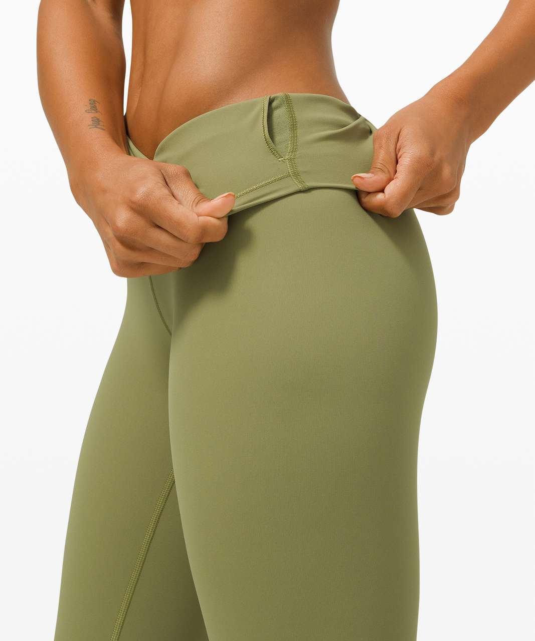 Lululemon INVIGORATE HR Tight 25 - BRZG (Bronze Green) (4) at